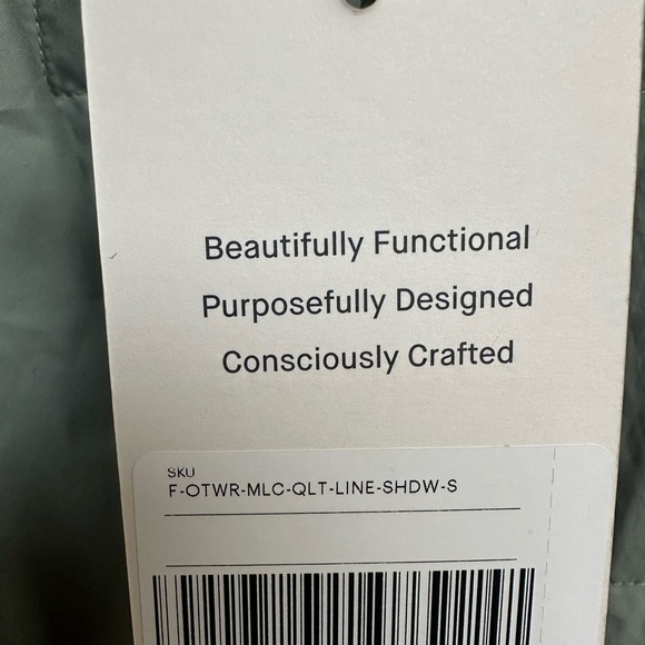 NWT Everlane Women's Sage Green Quilted Long Coat - Picture 8 of 9